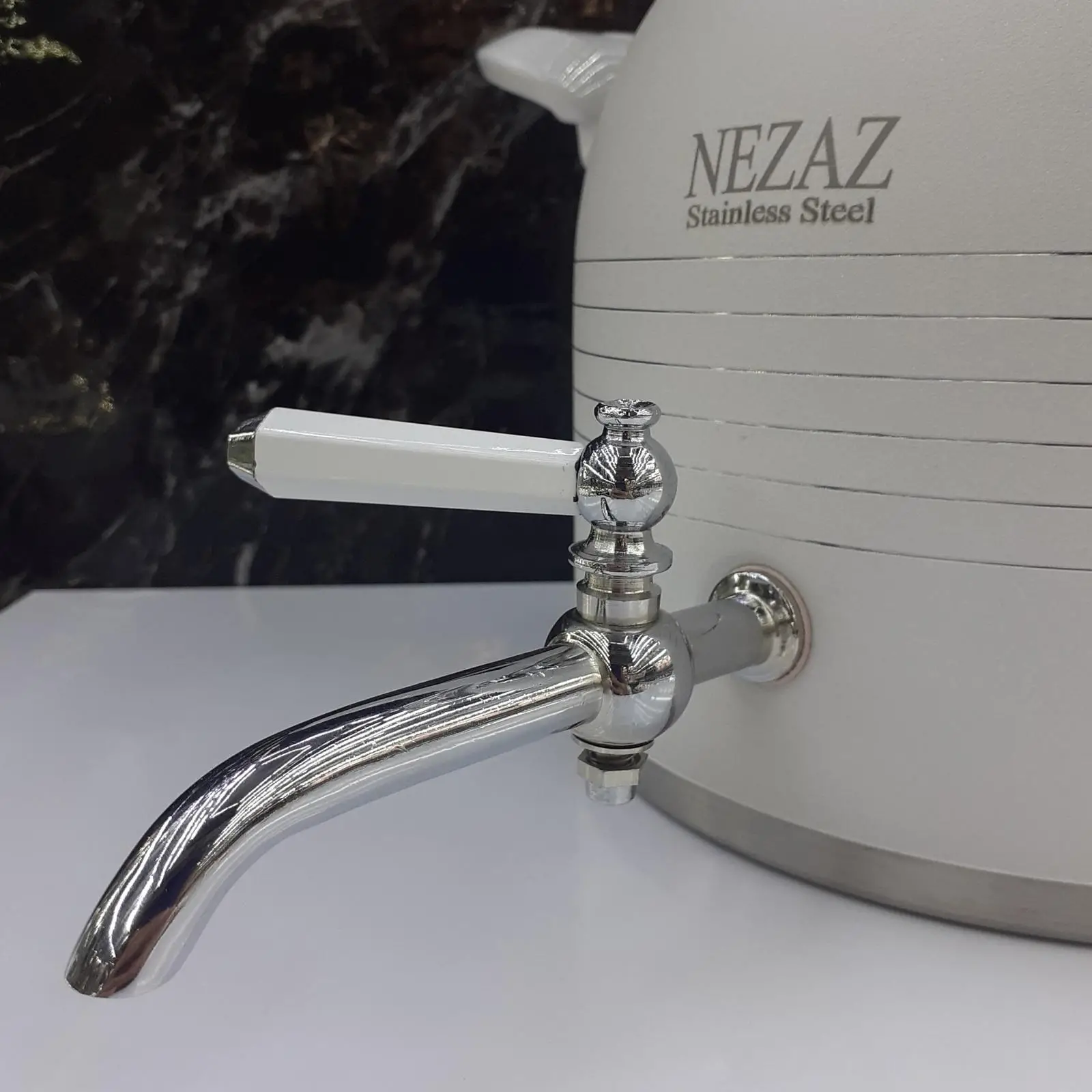 کتری قوری استیل رنگی نزاز کف چدن مدل 3031 - Image 9