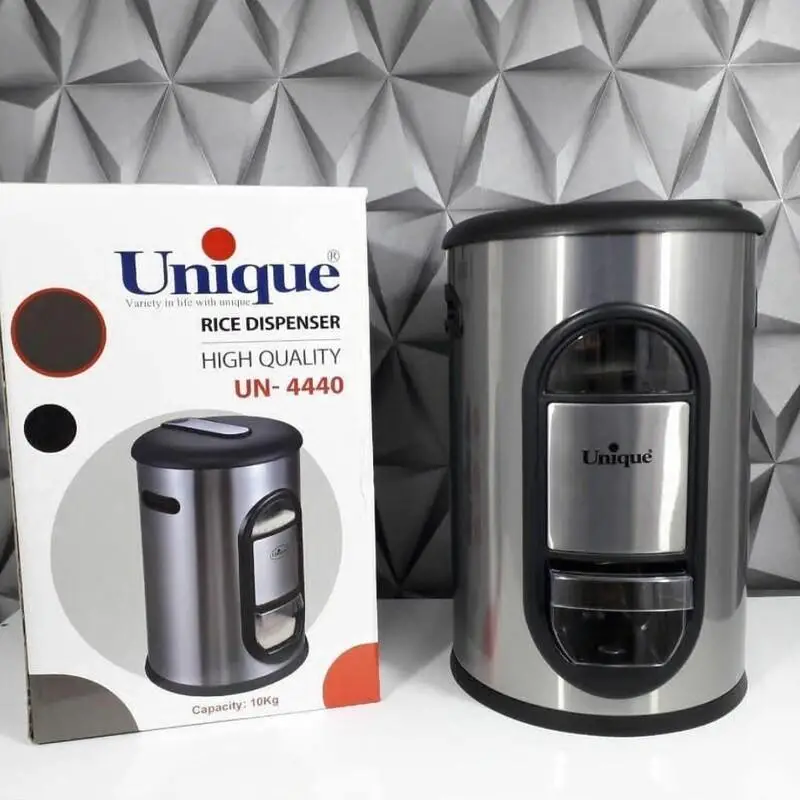 سطل برنج 10 کیلویی استیل یونیک مدل 4440 (پیمانه دار) - Image 2