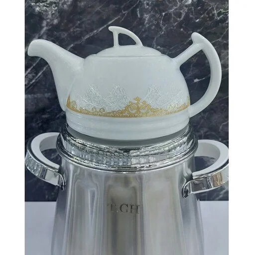 کتری قوری استیل‌ قیطاسی‌ مدل 5060‌ - Image 5