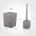 ست بهداشتی لیمون مدل کلاسیک طرح ماربل کد2023 - Image 2