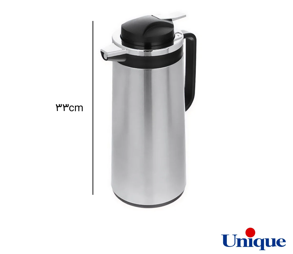 فلاسک 1.6 لیتر استیل شیشه دار یونیک UN-1806 - Image 2
