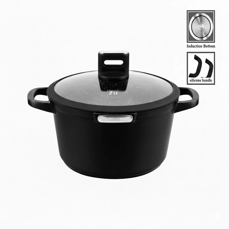 سرویس قابلمه و تابه گرانیت 10 پارچه زیو مدل 8610 - Image 2