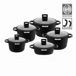 سرویس قابلمه و تابه گرانیت 10 پارچه زیو مدل 8610 - Image 3